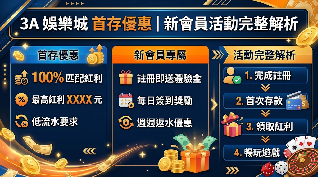 首存優惠｜新會員活動完整解析